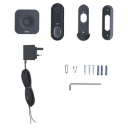 Calex  Wired Smart Video Doorbell and Chime Black