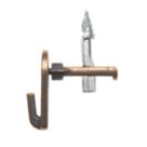 Cobra MegaHook Heavy Duty Self-Drilling Wall Hook Antique Brass