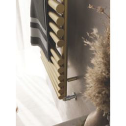 Terma 1085mm x 520mm 2112BTU Brass Flat Designer Towel Radiator
