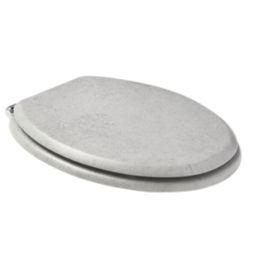 Pilica Soft-Close Toilet Seat Moulded Wood Concrete