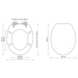 Pilica Soft-Close Toilet Seat Moulded Wood Concrete