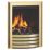 Be Modern Design Brass Rotary Control Inset Gas Manual Fire 510mm x 173mm x 605mm