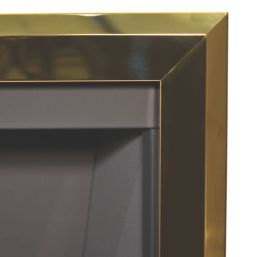 Be Modern Design Brass Rotary Control Inset Gas Manual Fire 510mm x 173mm x 605mm