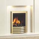 Be Modern Design Brass Rotary Control Inset Gas Manual Fire 510mm x 173mm x 605mm