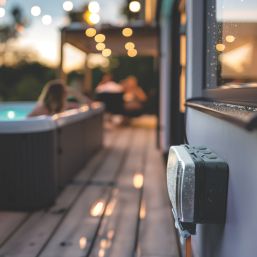 British General  IP66 13A 2-Gang SP Weatherproof Outdoor Switched Socket