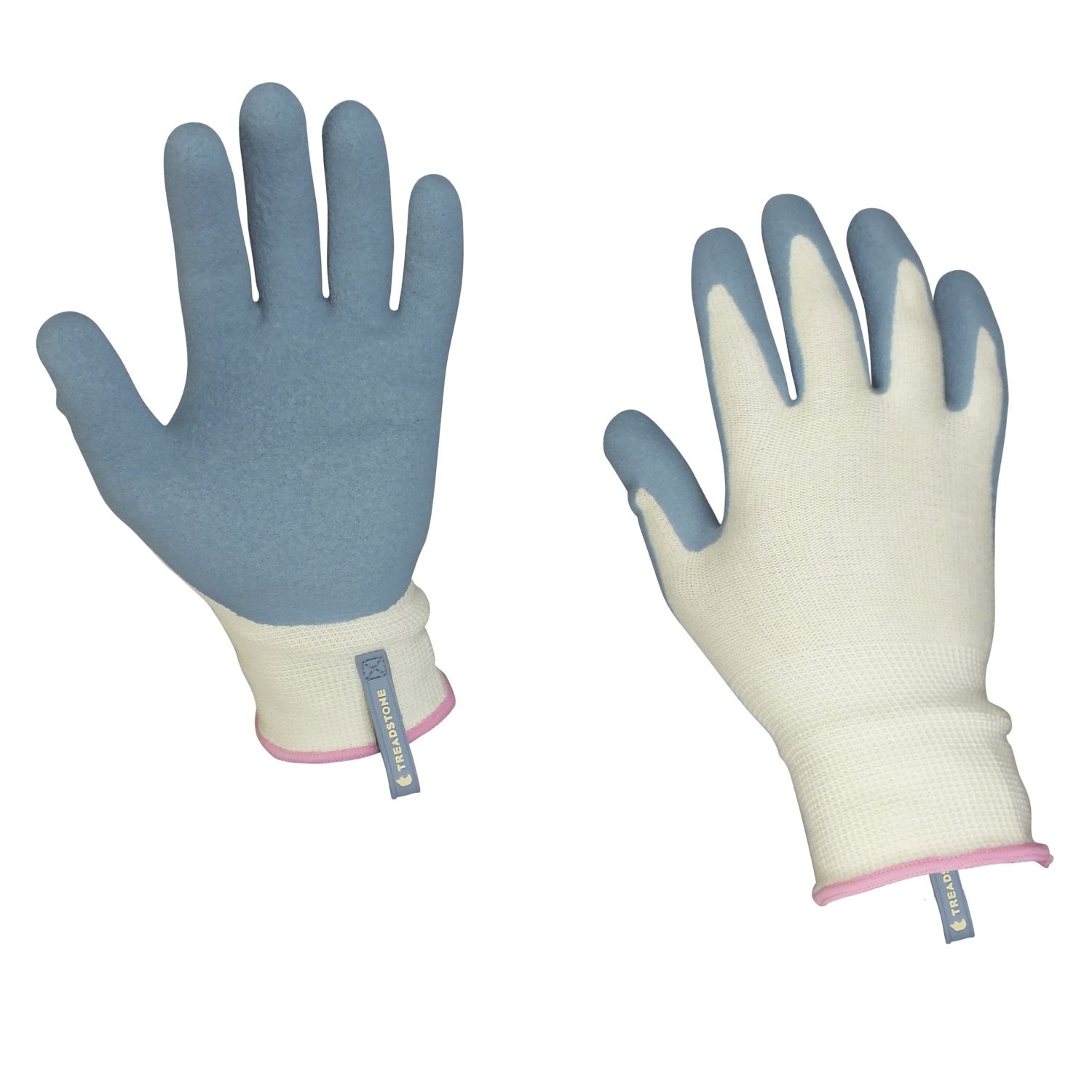 ClipGlove Bamboo Fibre - Women's Small Womens Bamboo Gardening Gloves Blue / Cream Small (420YE)