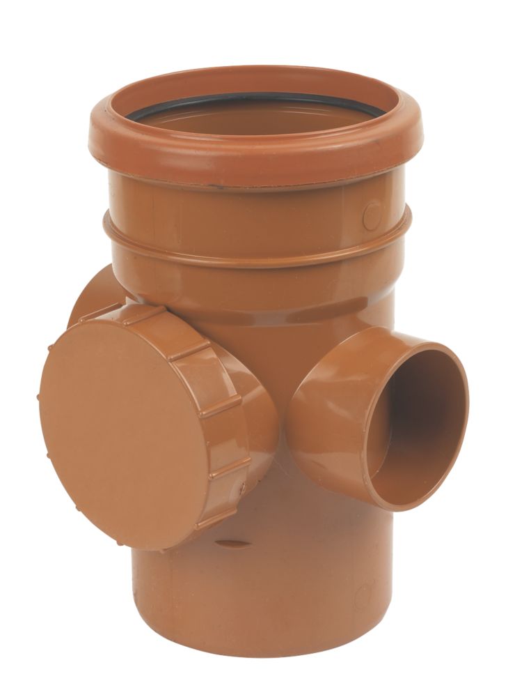 Product image for FloPlast 110mm Underground Single Socket Access Pipe
