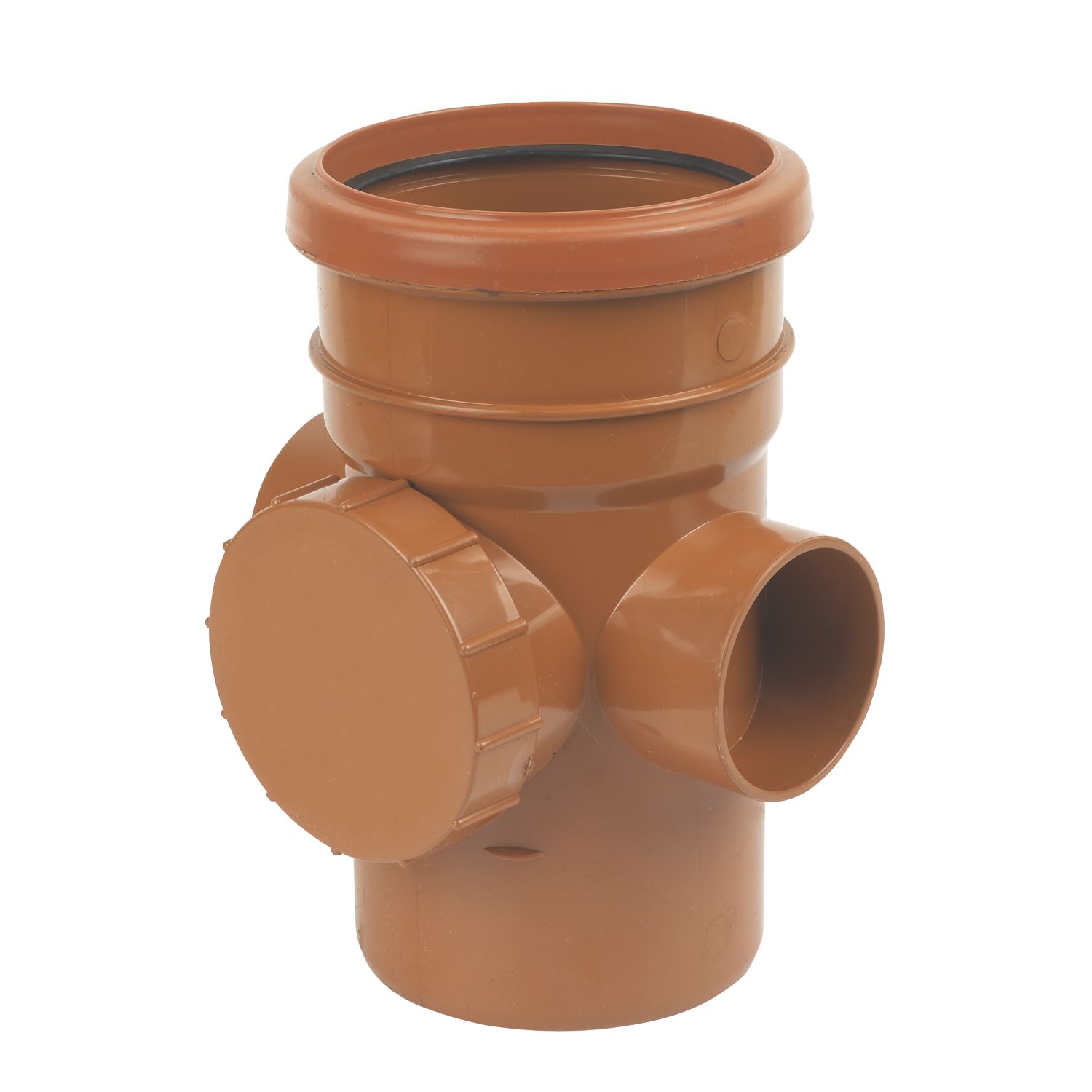 FloPlast Push-Fit 2-Boss Single Socket Access Pipe 110mm (42197)