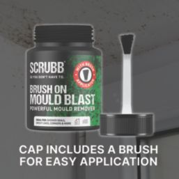 Scrubb   Blast Off Mould Remover Gel With Brush Mildew Stain Remover 250ml