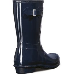 Hunter Original Short Gloss Size 7 Womens Navy Non Safety Wellies