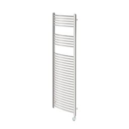 Flomasta 1600mm x 500mm 1706BTU Chrome Curved Electric Towel Radiator