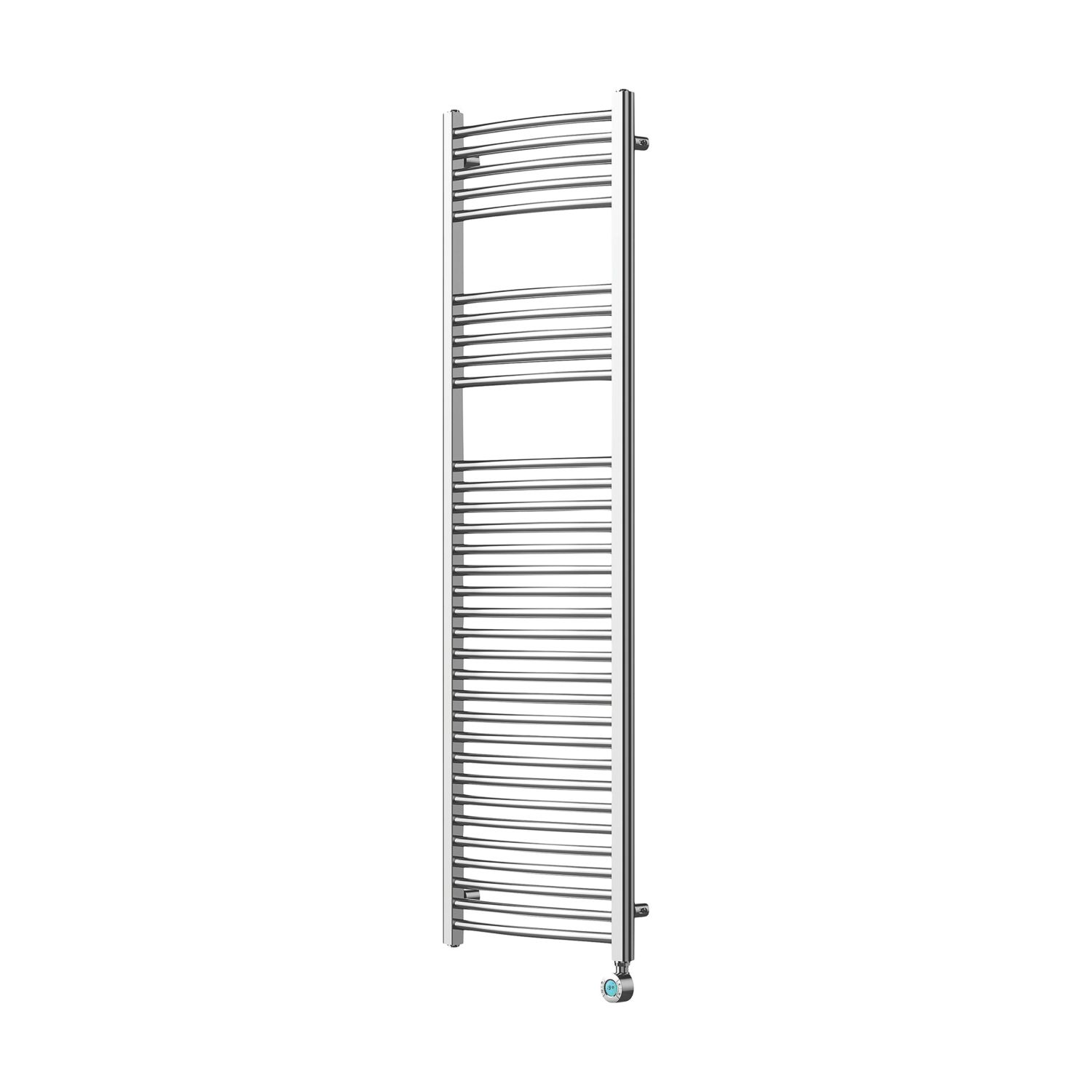 Flomasta 1600mm x 500mm 1706BTU Chrome Curved Electric Towel Radiator (421CL)