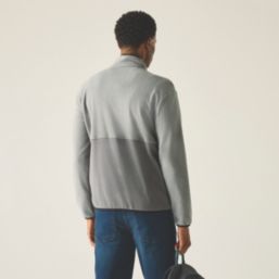 Regatta Frankie Colour Block Full Zip Fleece Storm Lead Grey Medium 44.8" Chest