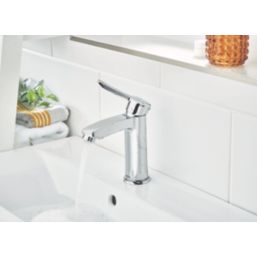 Bristan Apelo Chrome Plated 170mm Standard Lever Mono Basin Mixer Tap  With Clicker Waste