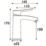 Bristan Apelo Chrome Plated 170mm Standard Lever Mono Basin Mixer Tap  With Clicker Waste