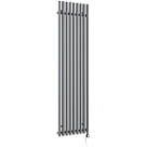 Terma Rolo-Room-E Wall-Mounted Oil-Filled Radiator Grey / Silver 1000W 480mm x 1800mm
