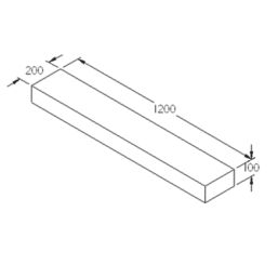 Forest Landscaping Sleepers Natural Timber 1.2m 3 Pack