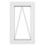Crystal  Top Opening Clear Double-Glazed Casement White uPVC Window 610mm x 1040mm