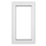 Crystal  Top Opening Clear Double-Glazed Casement White uPVC Window 610mm x 1040mm