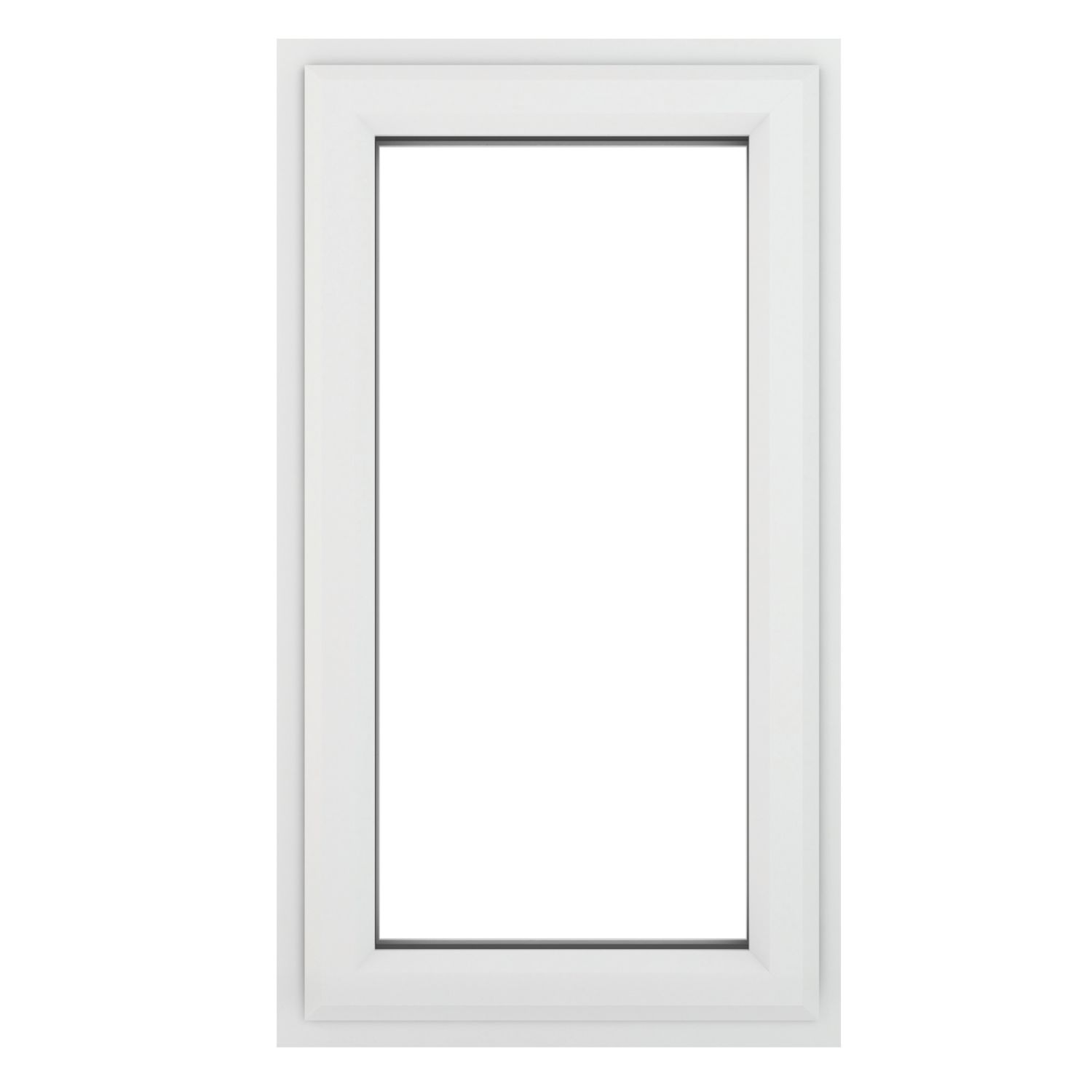 Crystal Top Opening Clear Double-Glazed Casement White uPVC Window 610mm x 1040mm (421JP)