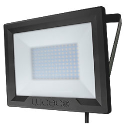 Luceco Eco Slimline Outdoor LED Floodlight Black 50W 4000lm