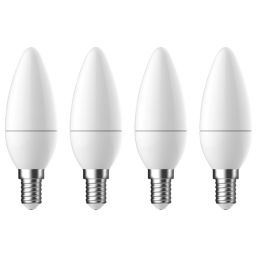 LAP  SES Candle LED Light Bulb 250lm 2.2W 4 Pack