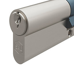 Smith & Locke 6-Pin Euro Double Cylinder Lock 50-50 (100mm) Satin Nickel  2 Pack