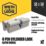 Smith & Locke 1 Star 6-Pin Euro Double Cylinder Locks 50-50 (100mm) Satin Nickel  2 Pack