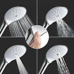 Mira Mode Gravity-Pumped Ceiling-Fed Chrome Thermostatic Digital Mixer Shower