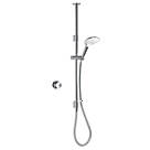 Mira Mode Gravity-Pumped Ceiling-Fed Chrome Thermostatic Digital Mixer Shower