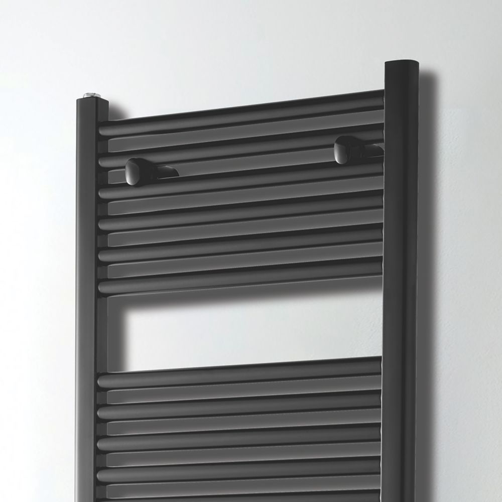 Towelrads Pisa Premium Towel Radiator 1800mm x 500mm Anthracite 2965BTU -  Screwfix
