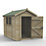 Forest Timberdale 6' 6" x 8' (Nominal) Apex Tongue & Groove Timber Shed with Base & Assembly