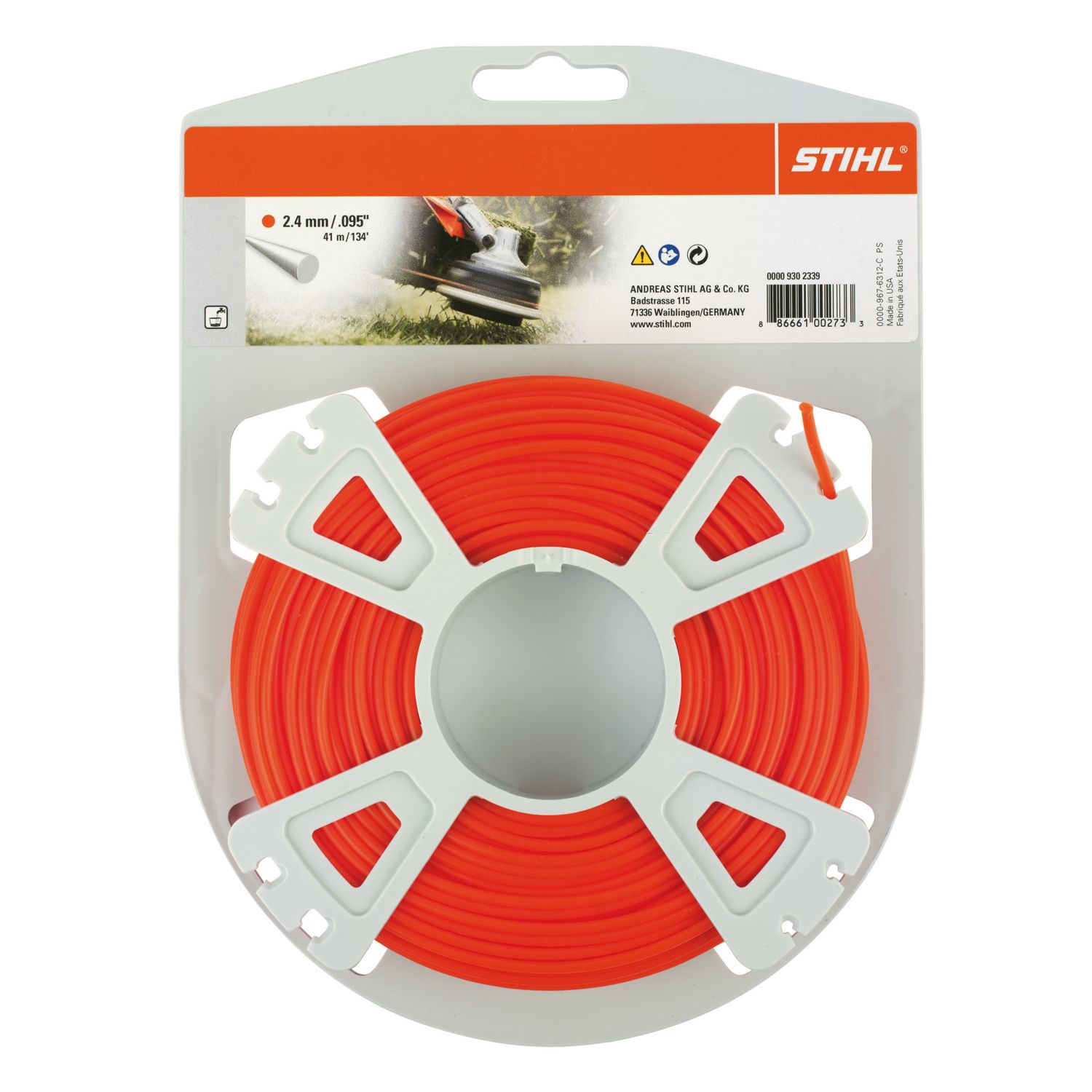 STIHL Round Mowing Line 2.4mm x 41m (421VP)