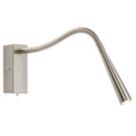 Saxby Madison LED Wall Light Brushed Chrome-Effect 1W 65lm