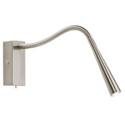 Saxby Madison LED Wall Light Brushed Chrome-Effect 1W 65lm