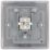 British General Nexus Metal 1-Gang RJ45 Ethernet Socket Black Nickel