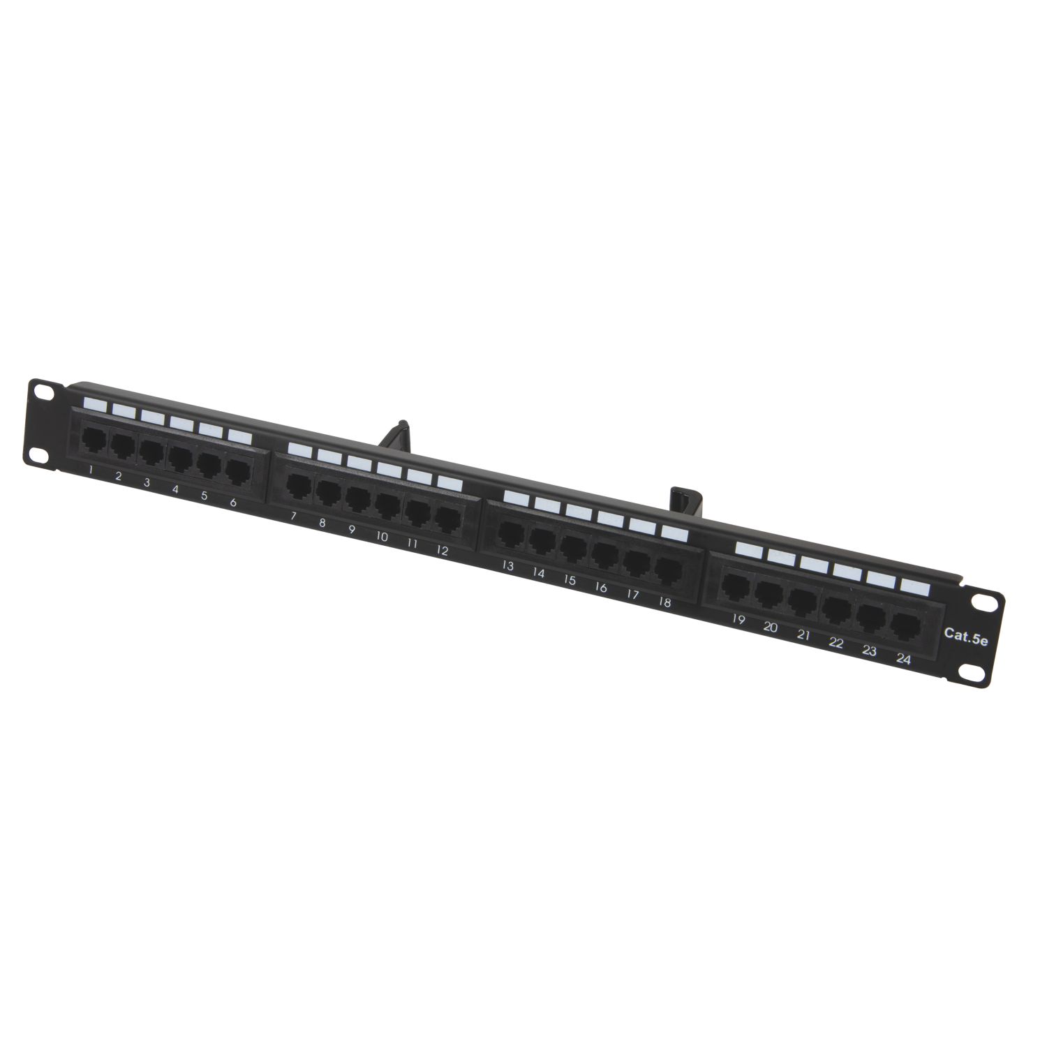 Philex Cat 5e 1U 24 Port Patch Panel 4 1/2" (42208)