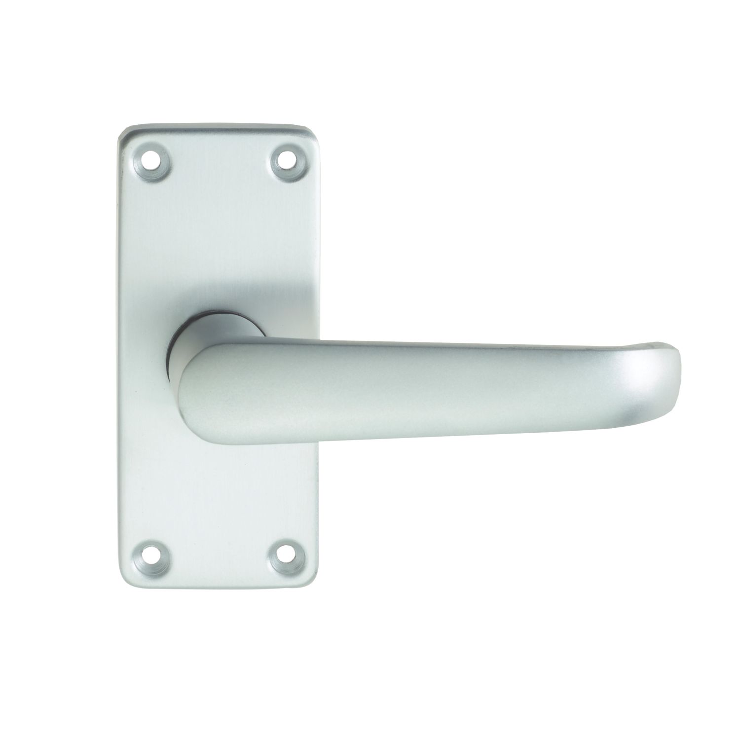 Union Swallow Door Handle Pair Satin Aluminium (4222P)