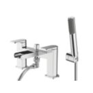 Niagara Waterfall Chrome 125mm Deck Mounted Dual Control Manual Shower Mixer Tap