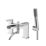 Niagara Waterfall Chrome 125mm Deck Mounted Dual Control Manual Shower Mixer Tap