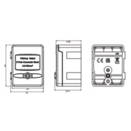 Knightsbridge 100A Single Pole Connector Block (Blue)