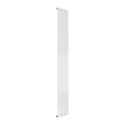 Reina Flat Single 1600mm x 218mm 1351BTU White Vertical Designer Radiator