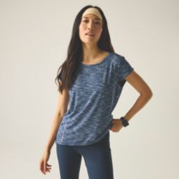 Regatta Hyperdimension II Short Sleeve Womens T-Shirt Navy Size 8