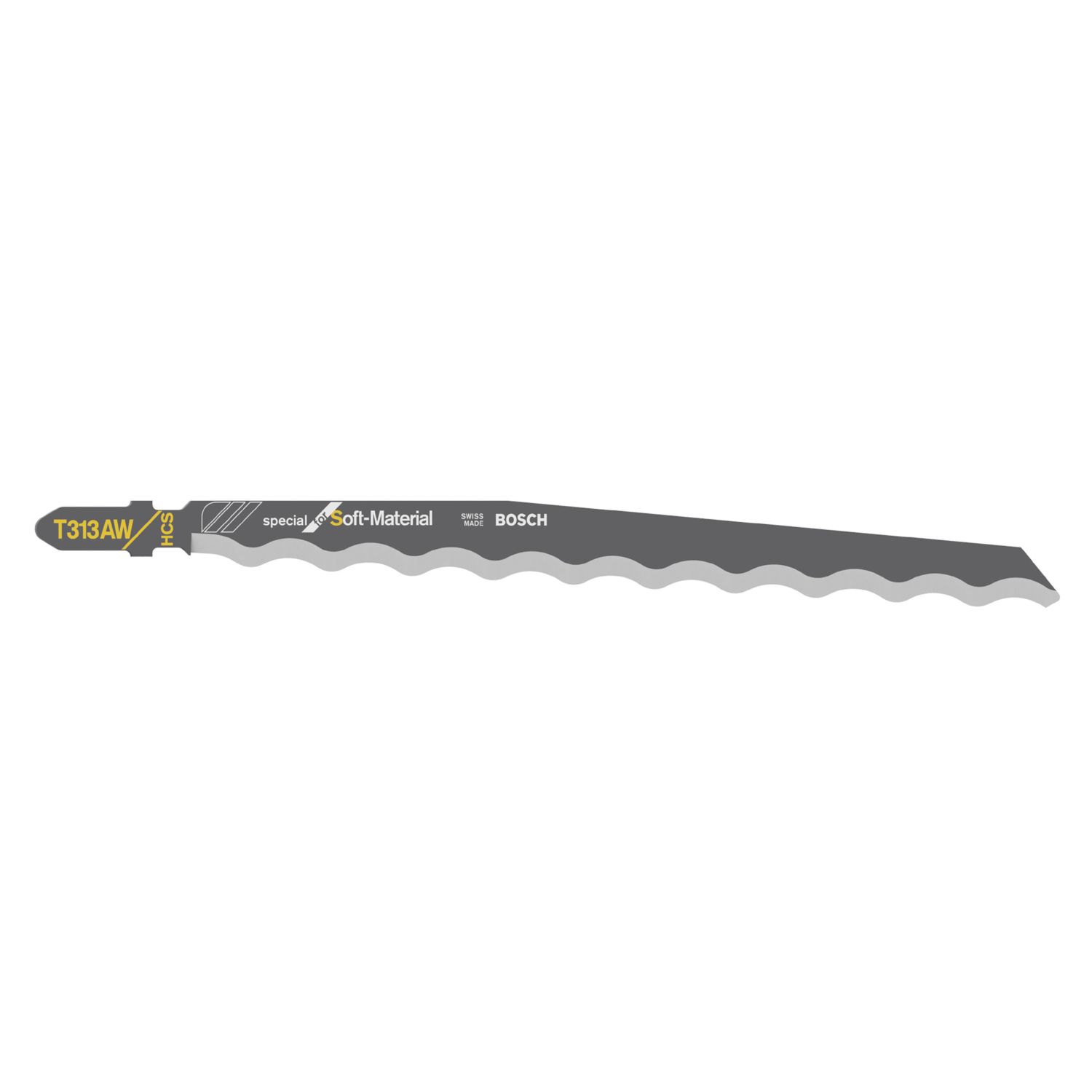 Bosch T313AW Soft Material Jigsaw Blades 152mm 3 Pack (422FW)