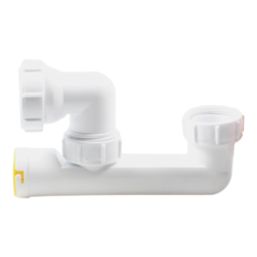 Flomasta  Standard Bath Trap w/ Swivel Outlet White 40mm