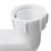 Flomasta  Standard Bath Trap w/ Swivel Outlet White 40mm