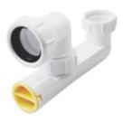 Flomasta  Standard Bath Trap w/ Swivel Outlet White 40mm