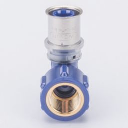 Wavin Tigris  Multi-Layer Composite Press-Fit Adapting 90° BSP Female Elbows 0.5" x 20mm 10 Pack