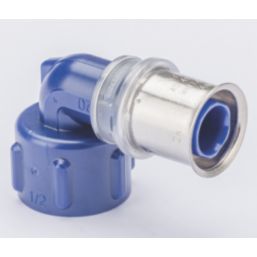 Wavin Tigris  Multi-Layer Composite Press-Fit Adapting 90° BSP Female Elbows 0.5" x 20mm 10 Pack