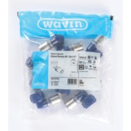 Wavin Tigris  Multi-Layer Composite Press-Fit Adapting 90° BSP Female Elbows 0.5" x 20mm 10 Pack
